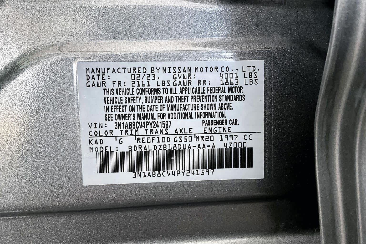 Used 2023 Gun Metallic Nissan SV image 33