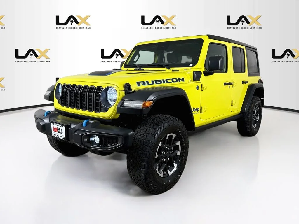 Used 2024 Yellow Jeep Rubicon 4xe image 3
