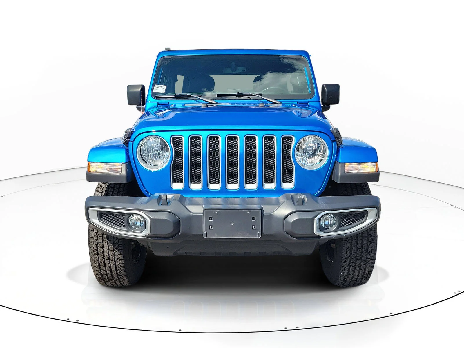 Used 2022 Hydro Blue Pearlcoat Jeep Unlimited Sahara image 2