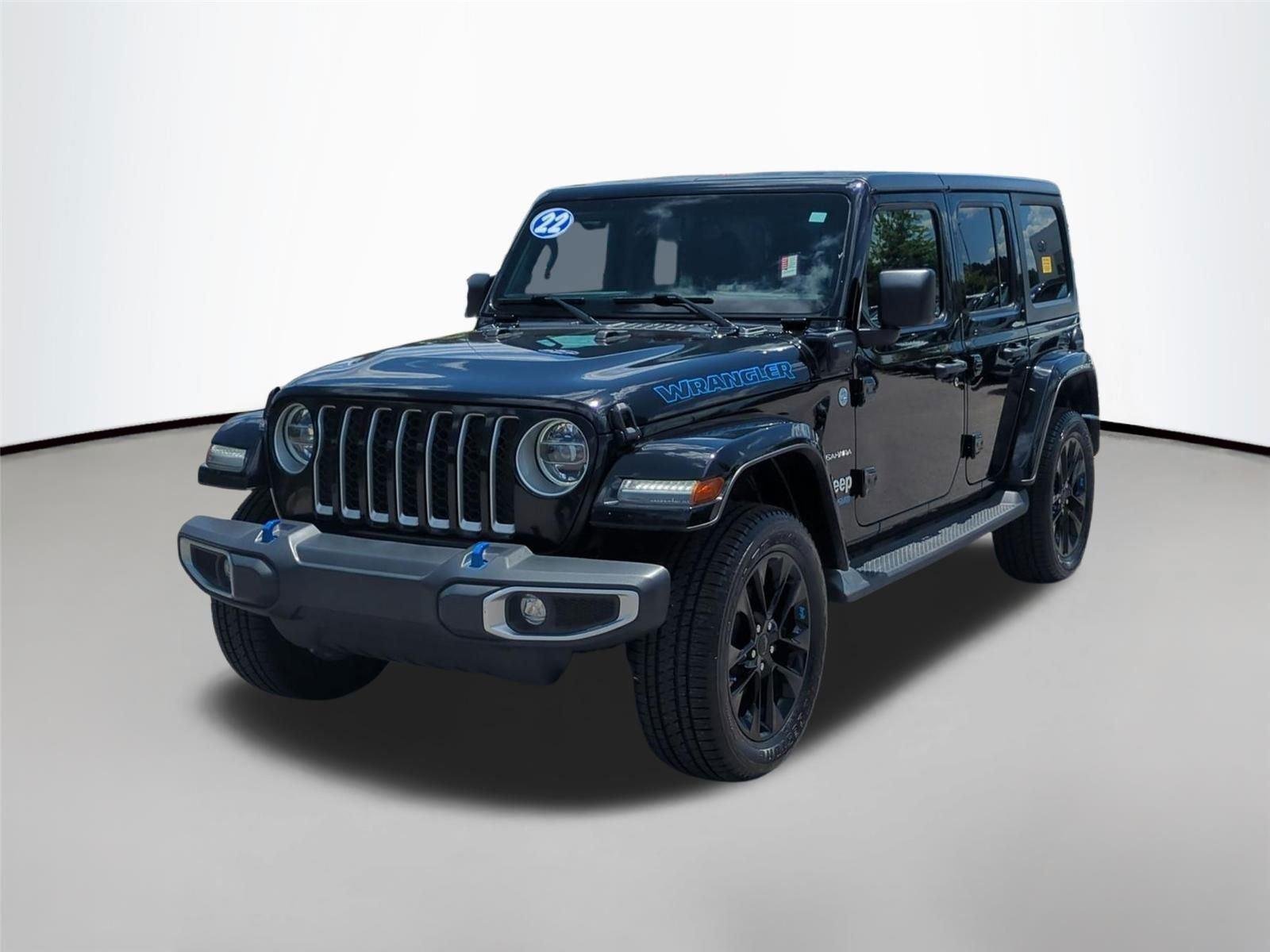Used 2022 Black Clearcoat Jeep Unlimited Sahara image 1