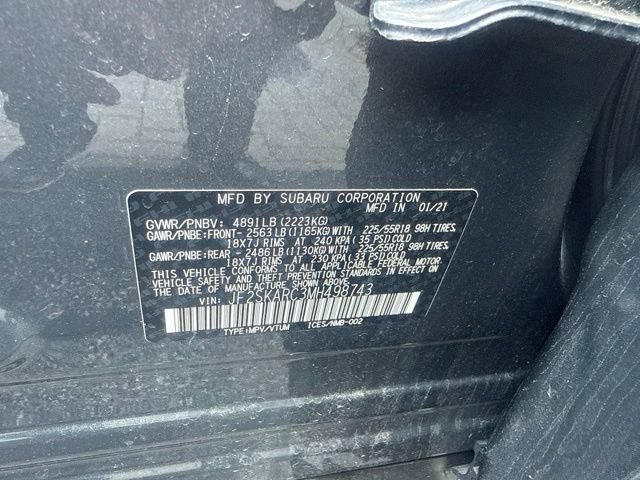 Used 2021 Magnetite Gray Metallic Subaru Sport image 8