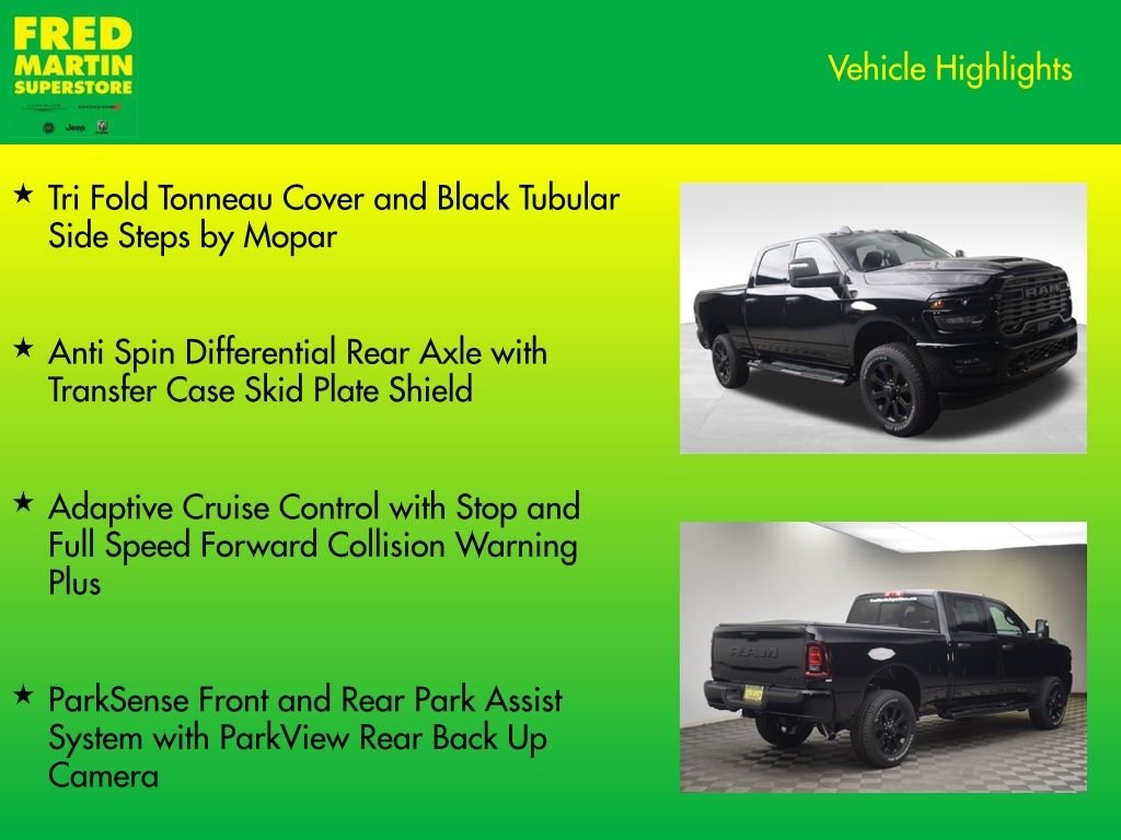 New 2026 Diamond Black Crystal Pearl-Coat Exterior Paint RAM Tradesman image 14
