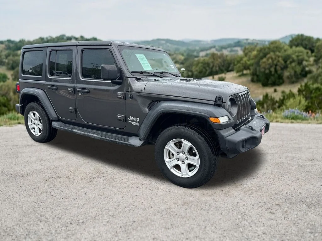 Used 2020 Gray Jeep Unlimited Sport S image 1