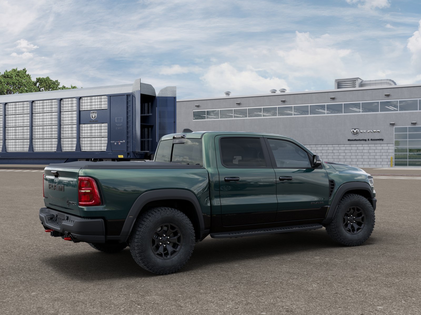 New 2027 Serrano-Green Metallic Exterior Paint RAM TRX SRT image 2