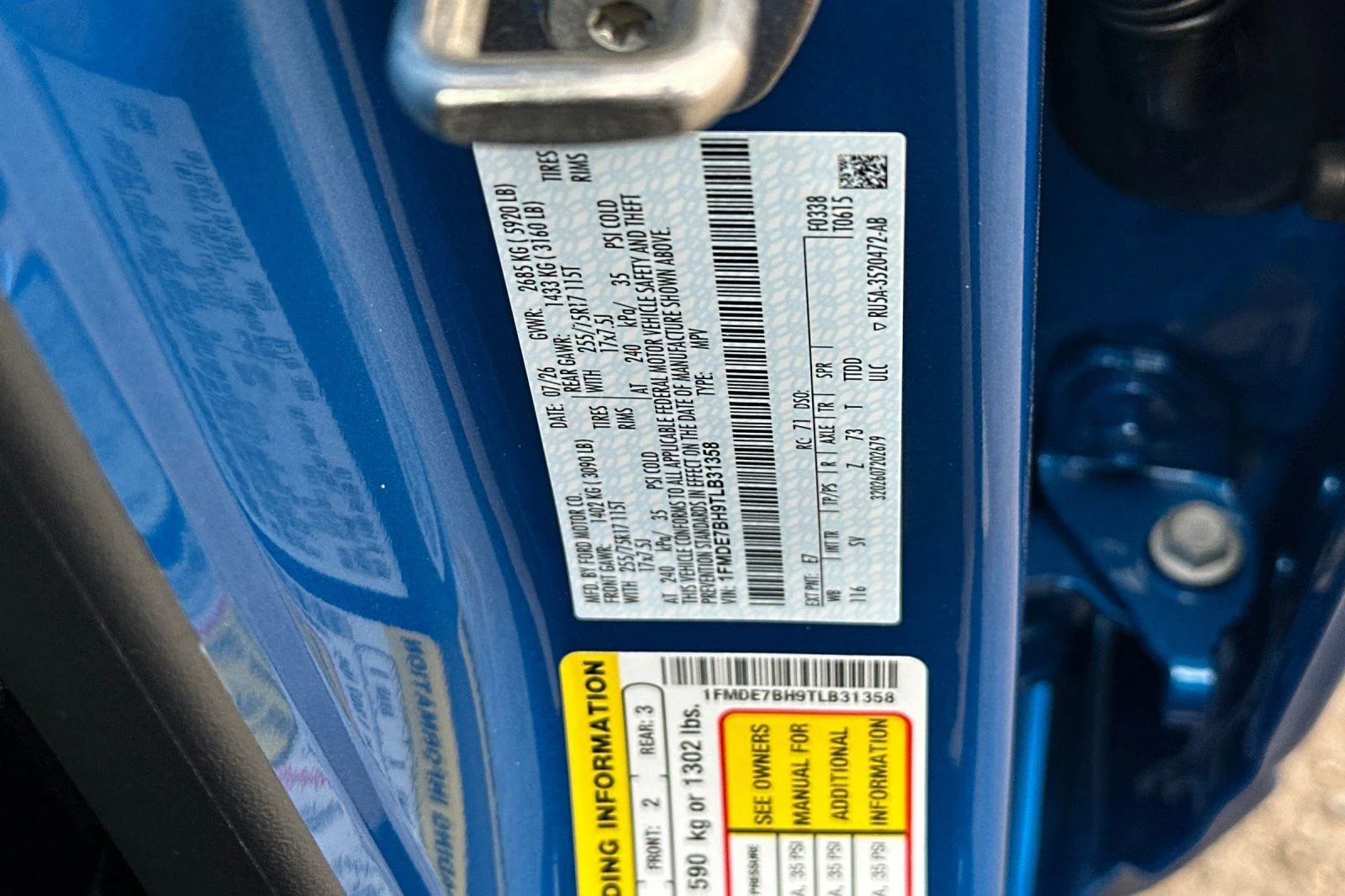 New 2026 Velocity Blue Metallic Ford Big Bend® image 24