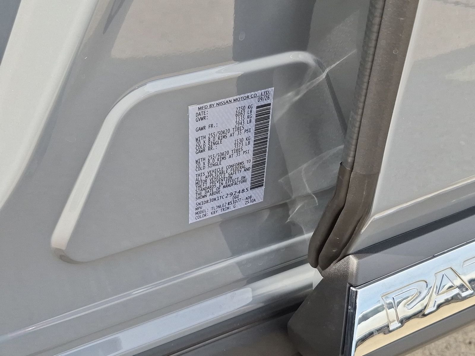 New 2026 Boulder Gray Pearl Nissan Platinum image 37