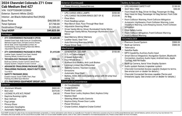 2024 Chevrolet Colorado Z71