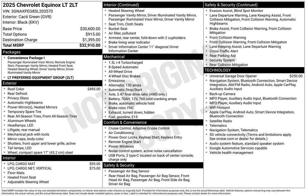 Used 2025 Green Chevrolet LT image 41