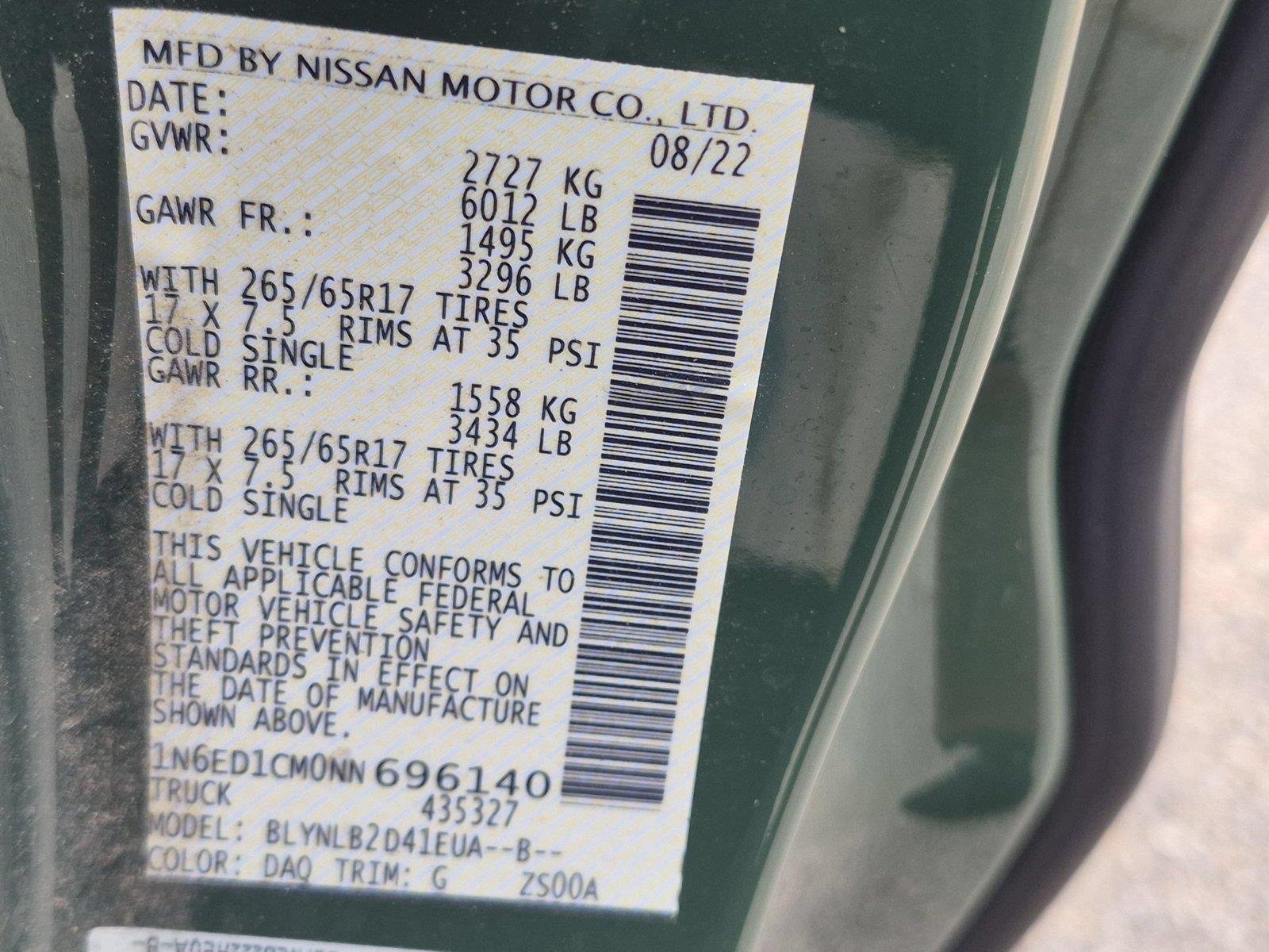 Used 2022 Gun Metallic Nissan SV image 9