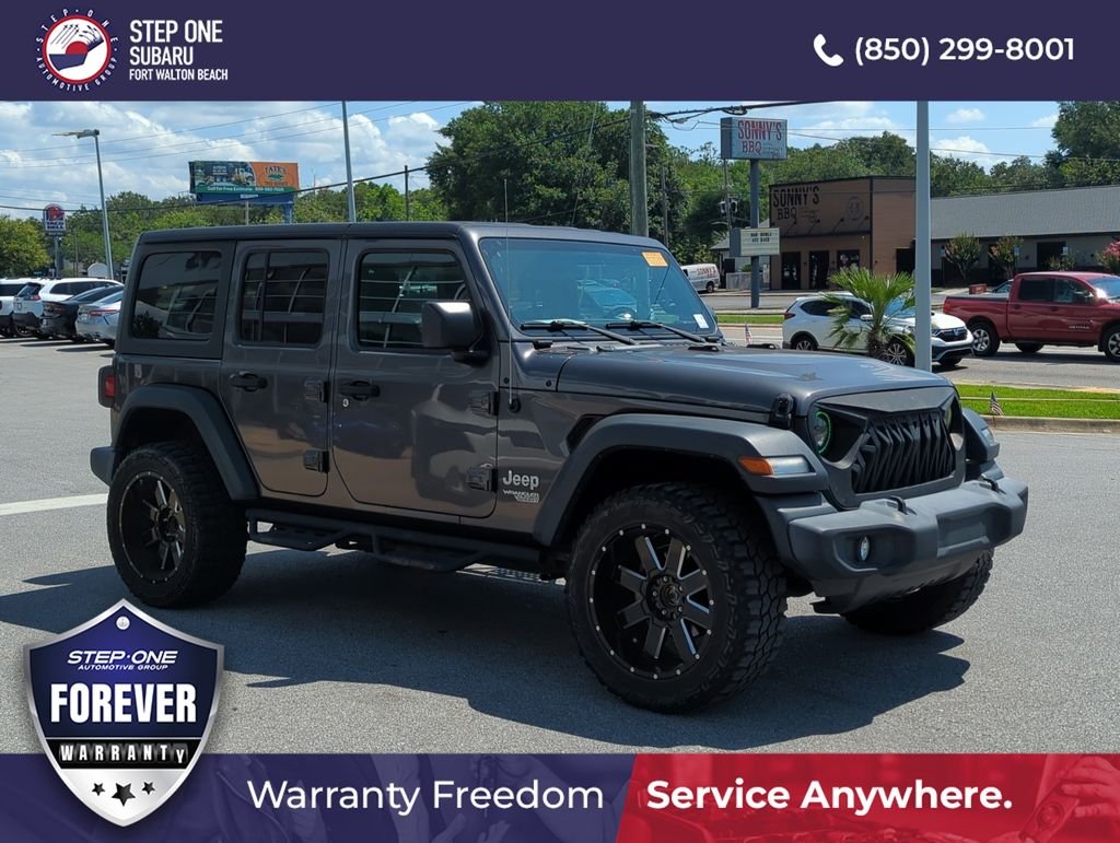 Used 2020 Gray Jeep Unlimited Sport S image 9