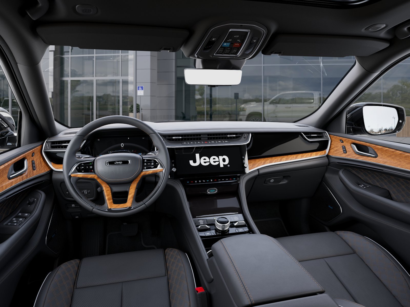 New 2026 Diamond Black Crystal Pearl-Coat Exterior Paint Jeep Summit image 40