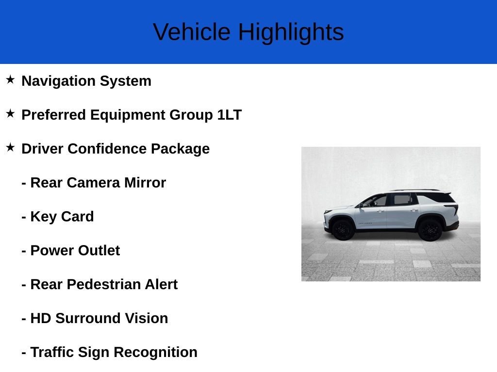 New 2026 Summit White Chevrolet LT image 2