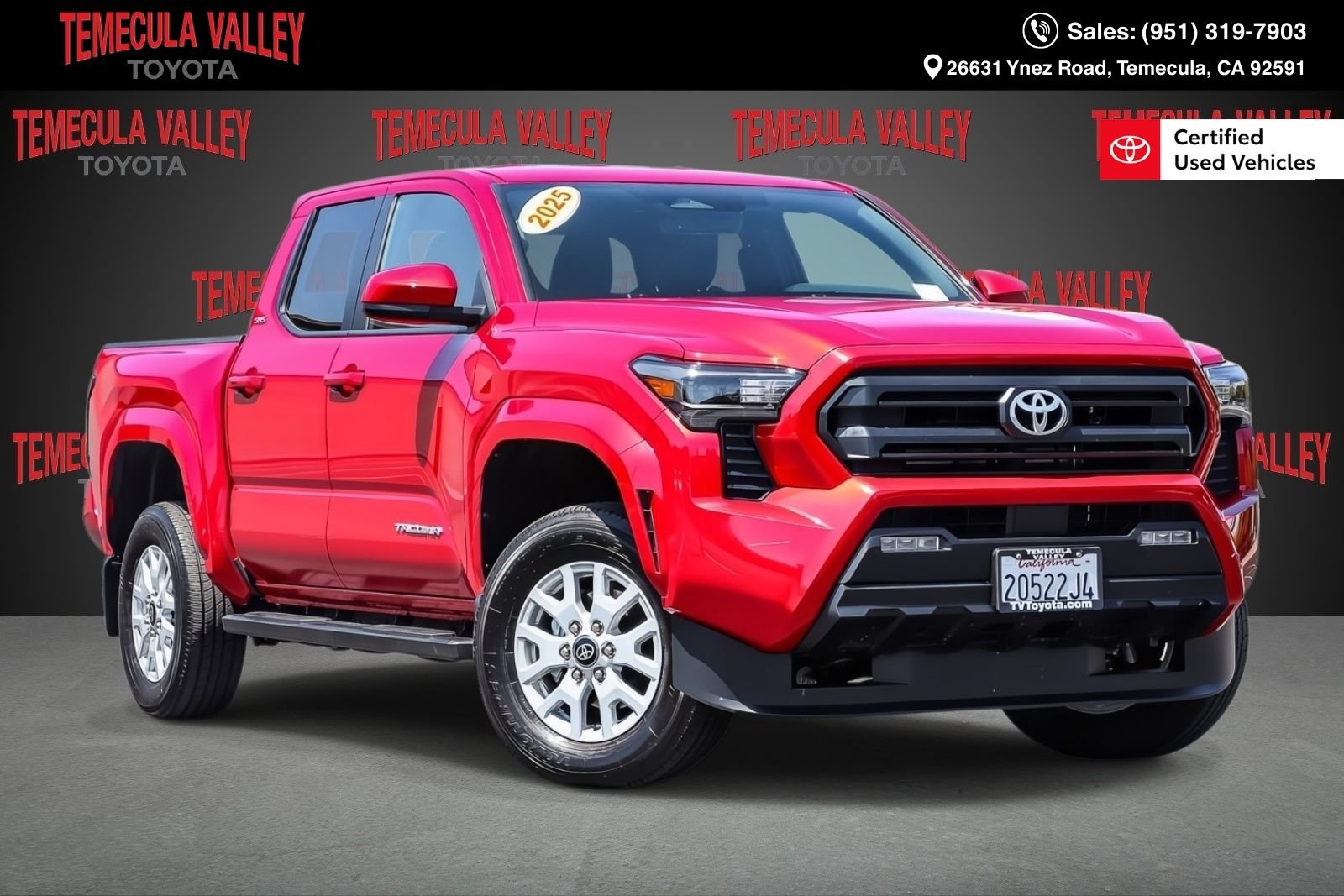 Certified Used 2025 Red Toyota SR5 image 1