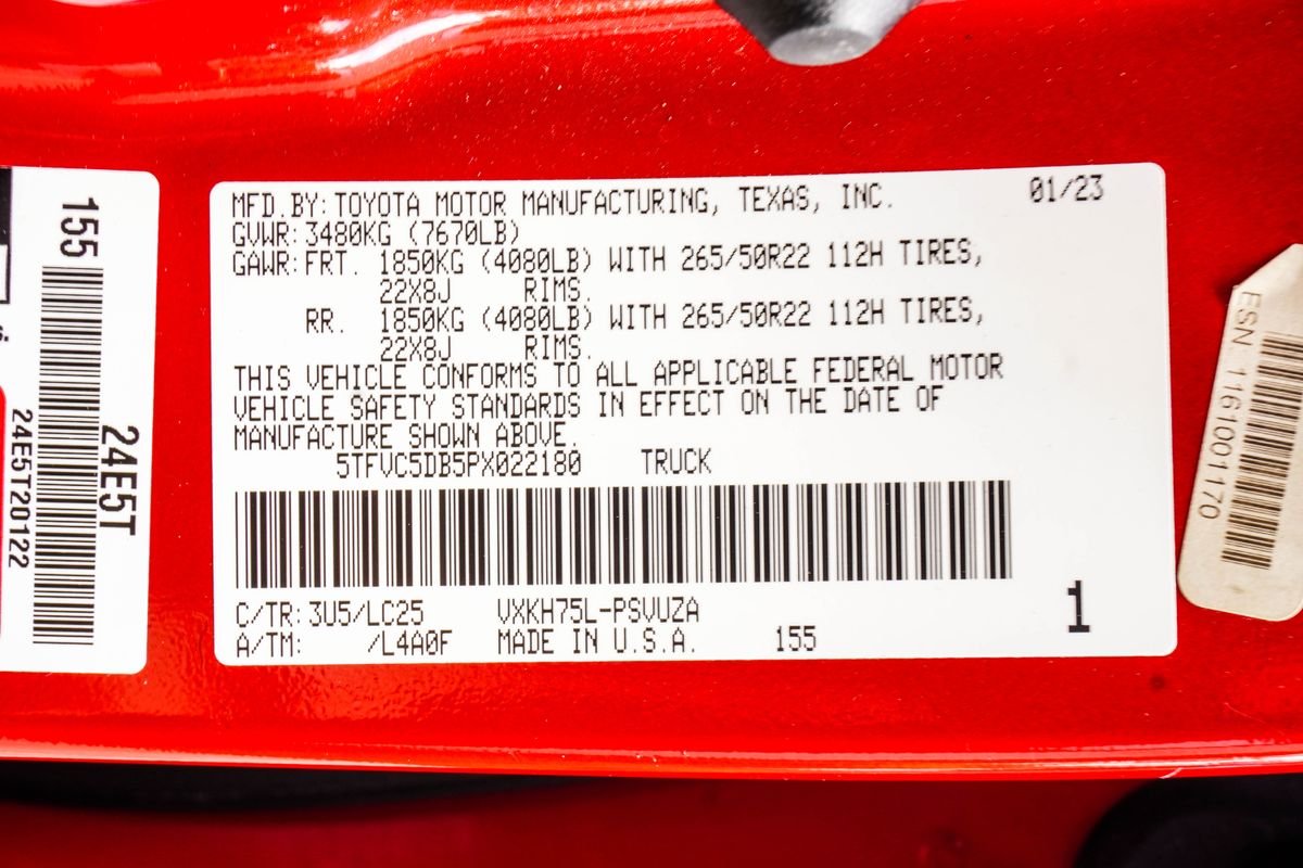 Used 2023 Red Toyota Capstone image 40