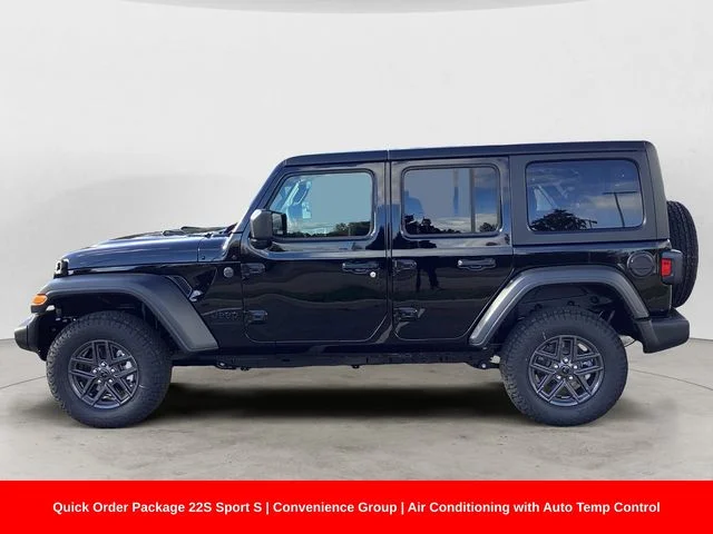 New 2026 Black Clearcoat Jeep 4-DOOR SPORT S image 2