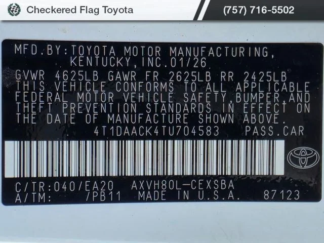Used 2026 Ice Cap Toyota SE image 19