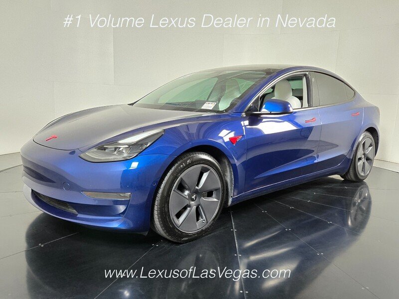 Used 2021 Tesla Model 3 Base with VIN 5YJ3E1EB5MF001005 for sale in Las Vegas, NV