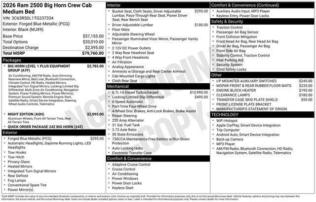 2026 RAM 2500 Big Horn - Photo 43