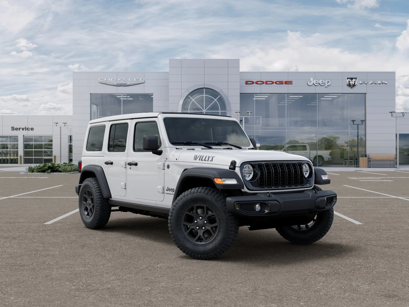 New 2026 Bright White Clear-Coat Exterior Paint Jeep Willys image 47