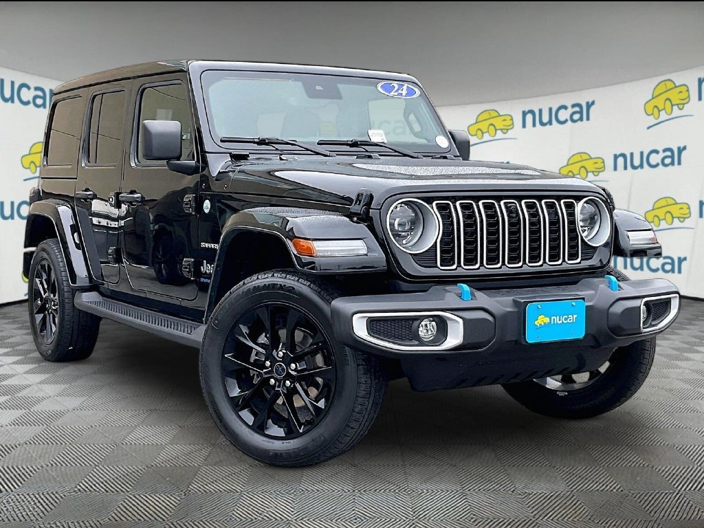 Used 2024 Black Jeep Sahara 4xe image 1