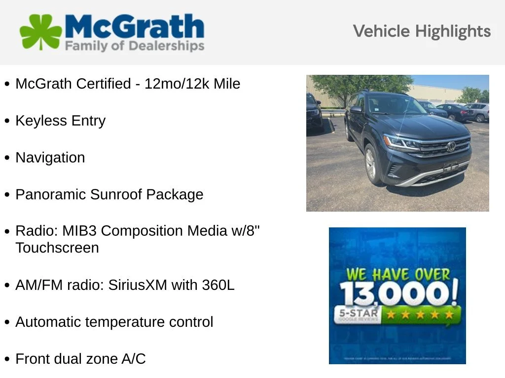 Used 2023 Black Volkswagen 3.6L V6 SE w/Technology image 6
