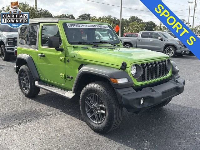 Used 2025 Green Jeep 2-Door Sport S 4x4 image 2