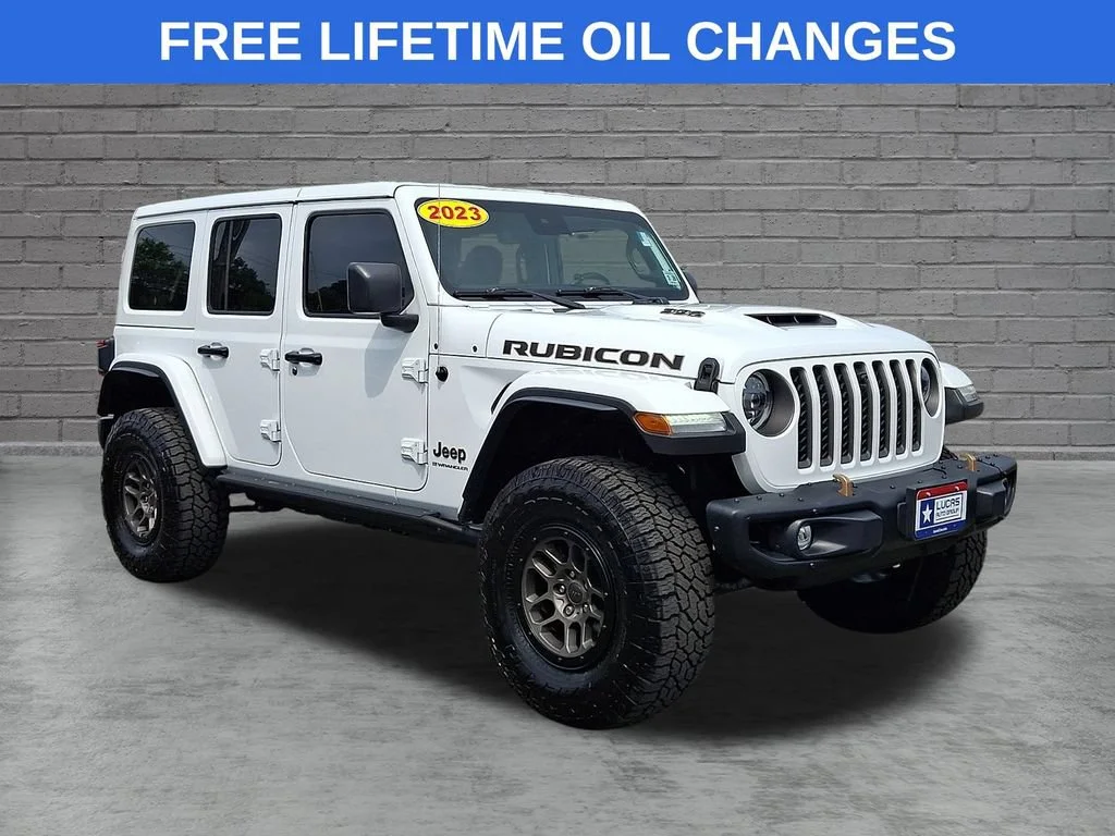 Used 2023 Bright White Clearcoat Jeep Rubicon 392 image 1