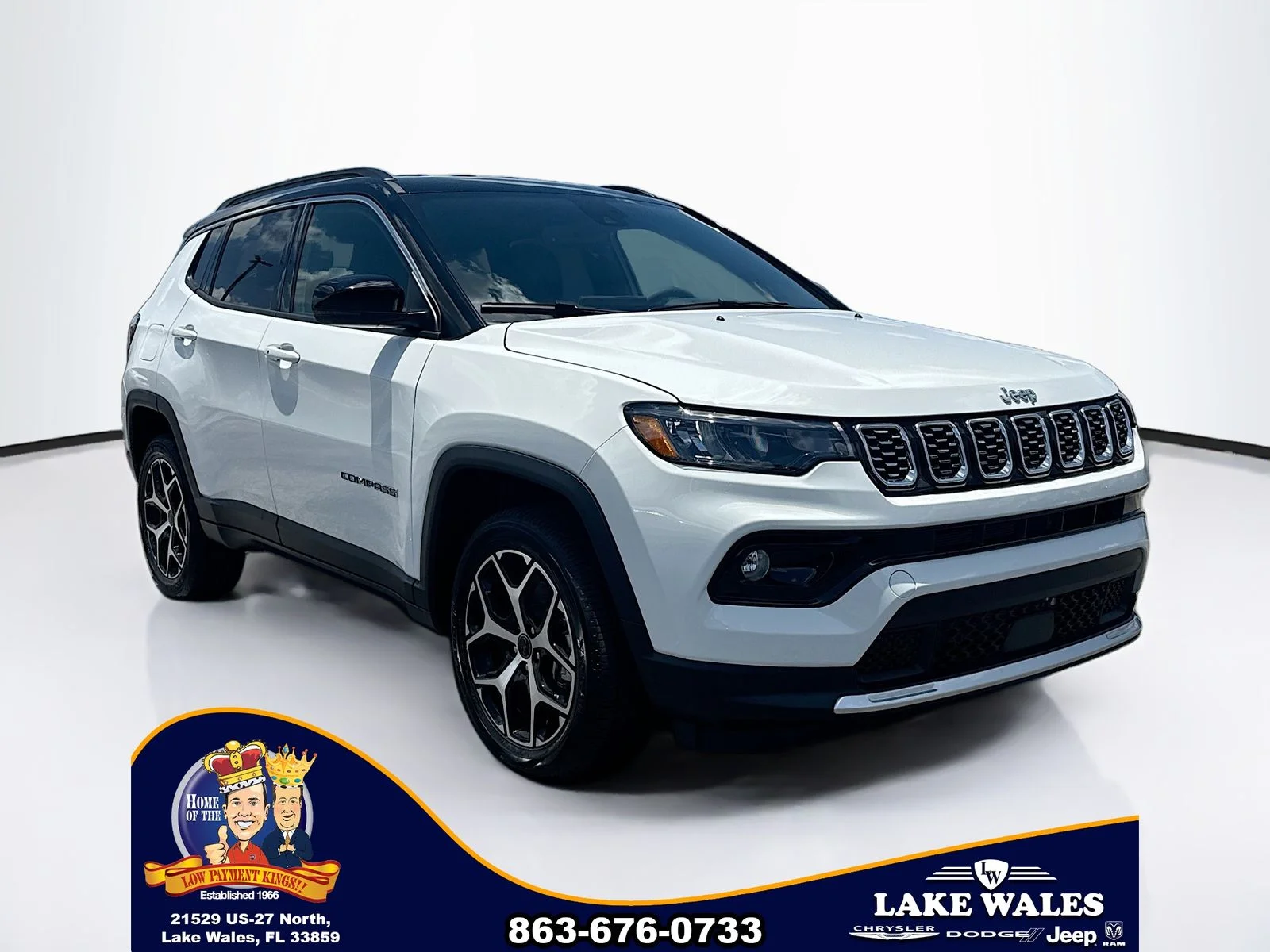 New 2026 Bright White Clear-Coat Exterior Paint Jeep Limited image 1