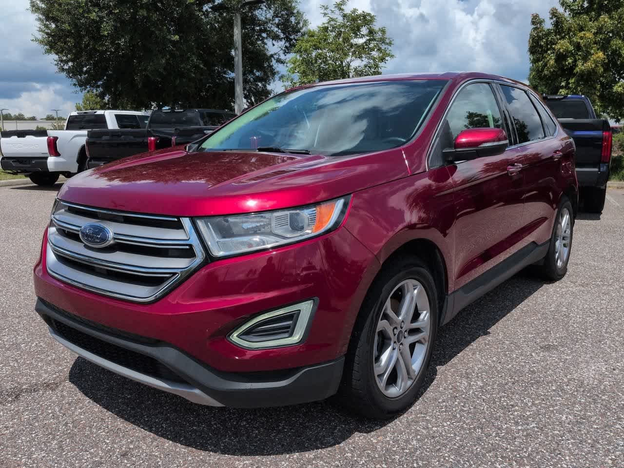 Used 2015 Ford Edge Titanium with VIN 2FMTK3K96FBB42960 for sale in Wesley Chapel, FL