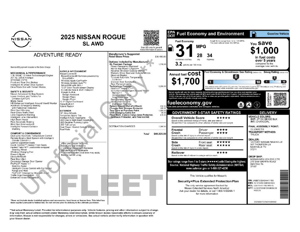 Certified Used 2025 Black Nissan SL image 23