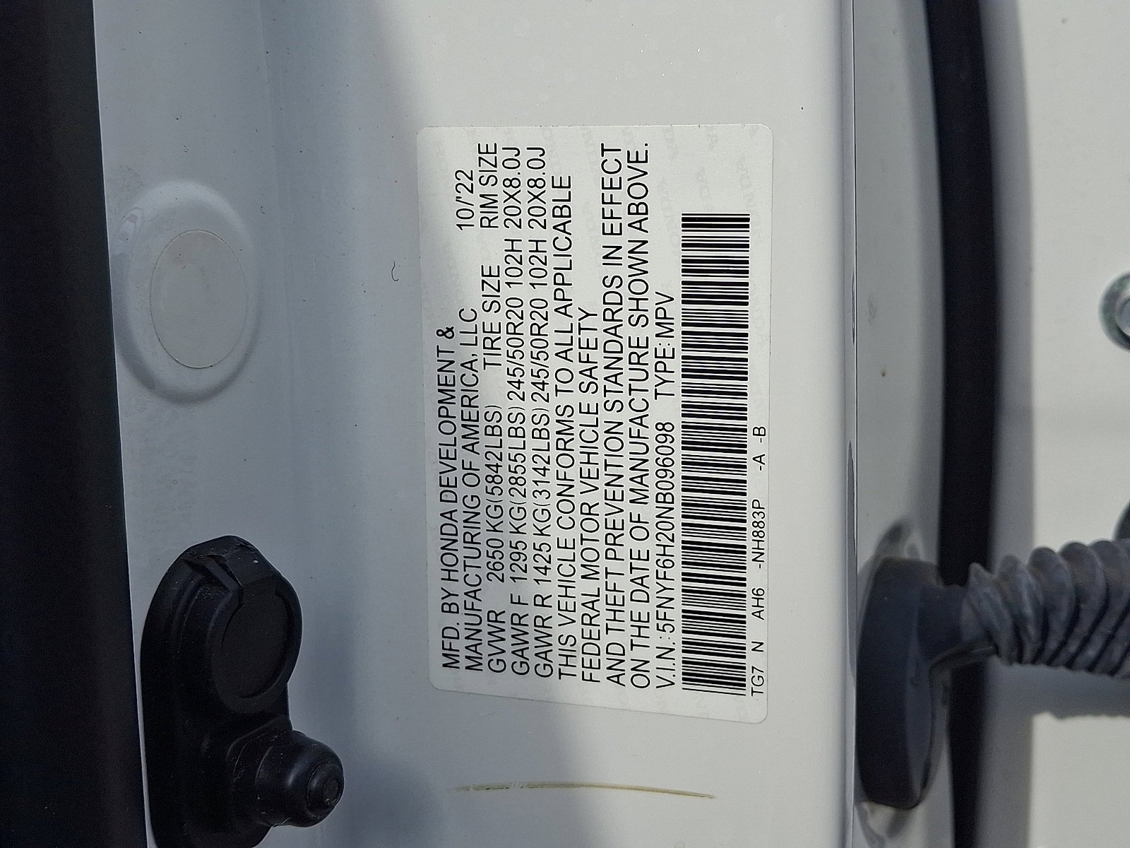 2022 Honda Pilot SE - Photo 20