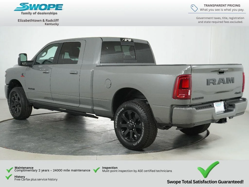New 2026 Ceramic Gray Clear-Coat Exterior Paint RAM Laramie image 5