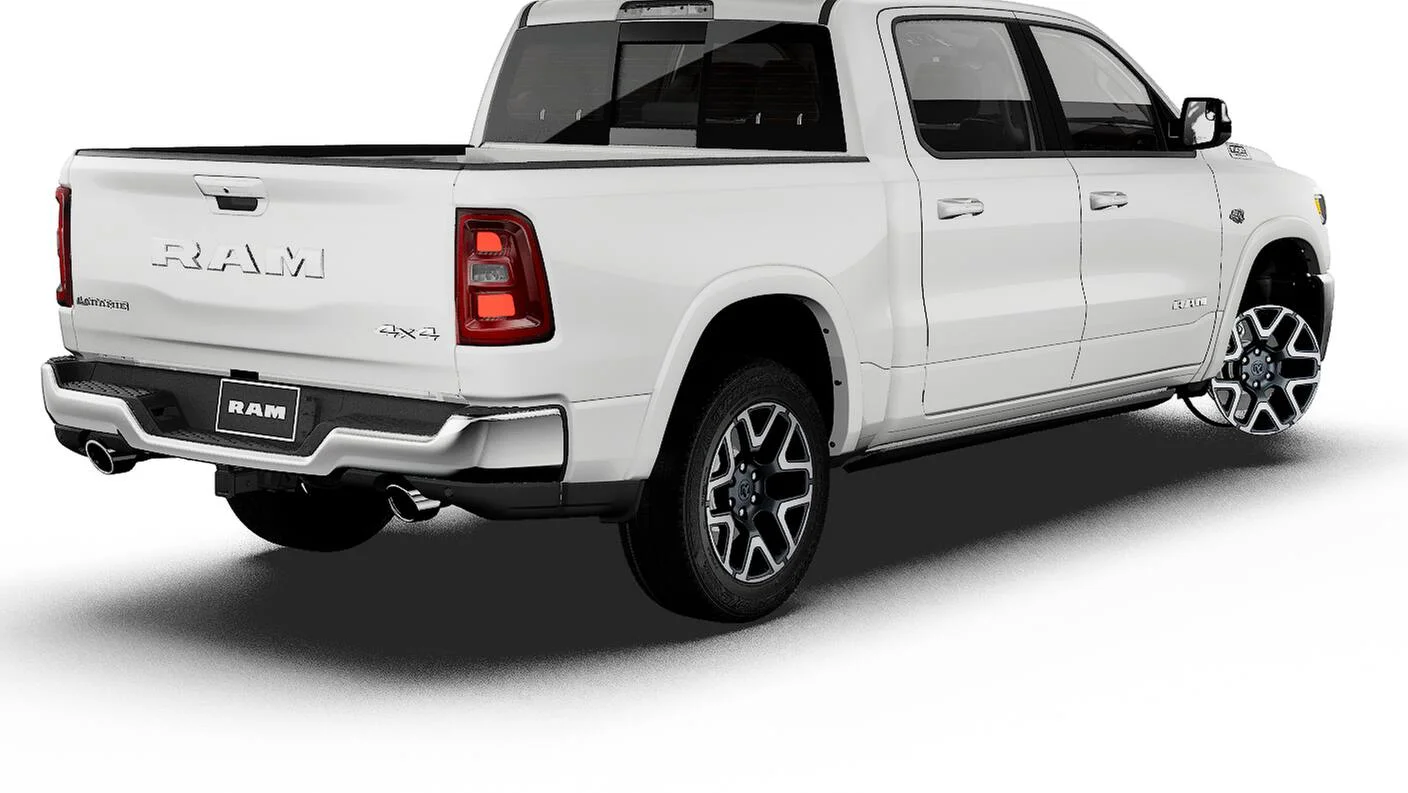 New 2027 Bright White Clear-Coat Exterior Paint RAM LARAMIE image 14