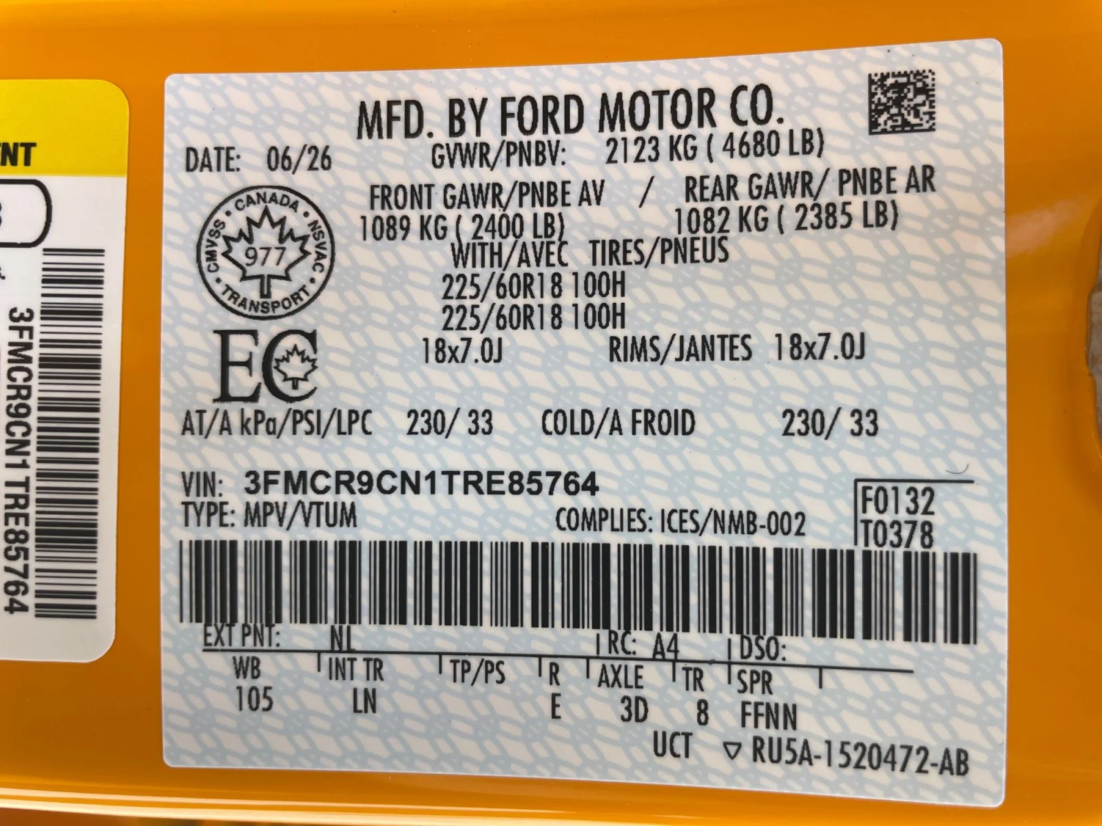 New 2026 Orange Fury Metallic Tri-Coat Ford Outer Banks image 20
