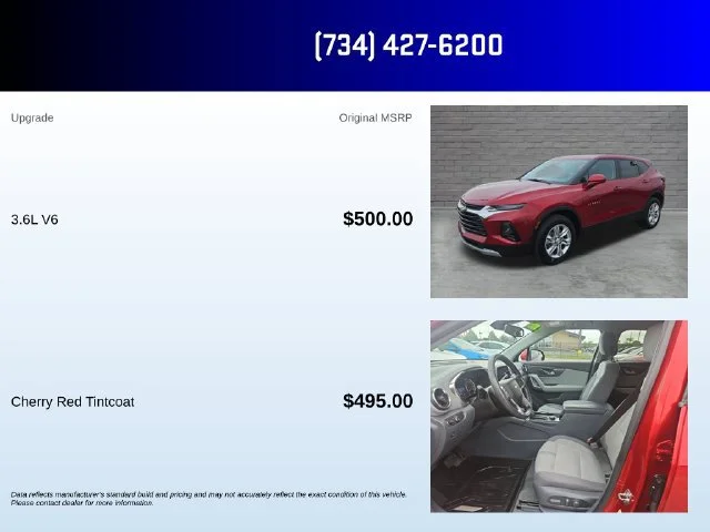 Used 2021 CHERRY RED TINTCOAT Chevrolet LT image 5