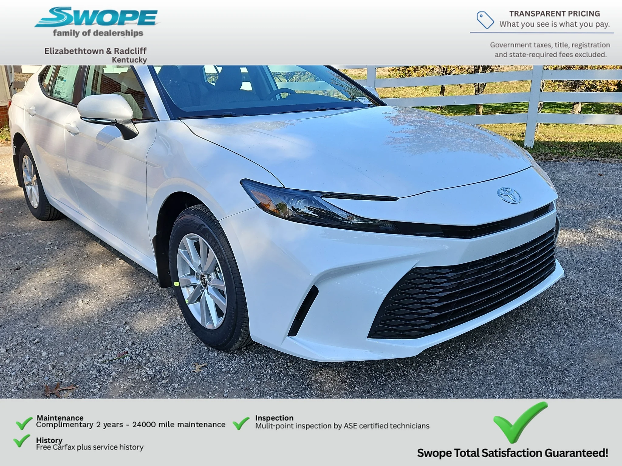 New 2027 Ice Cap Toyota LE image 1