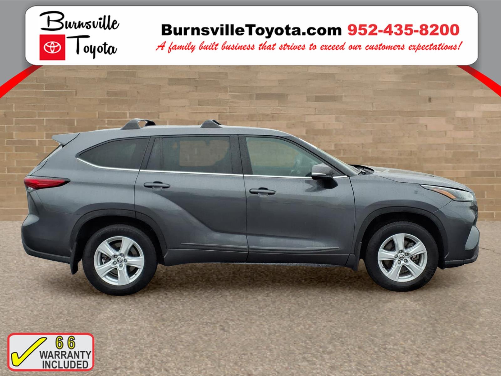 Used 2022 Toyota Highlander LE with VIN 5TDBZRBH6NS588173 for sale in Burnsville, Minnesota