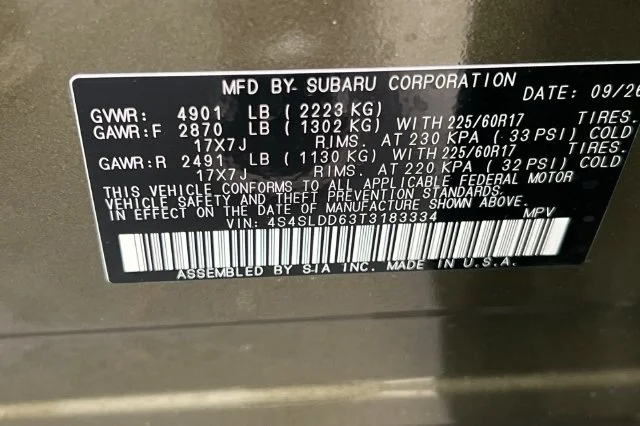 New 2026 AUTUMN GREEN METALLIC Subaru Premium image 24
