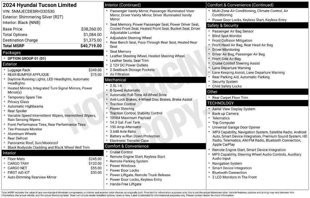 Used 2024 Shimmering Silver Hyundai Limited image 51