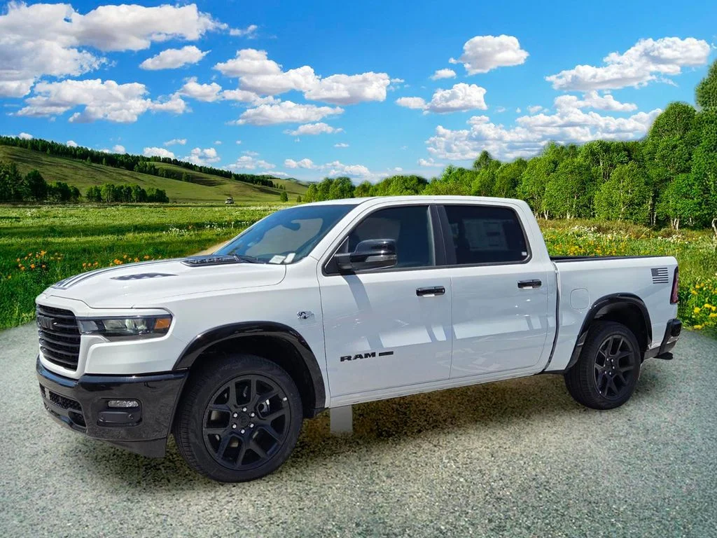 New 2026 Bright White Clear-Coat Exterior Paint RAM Laramie image 2
