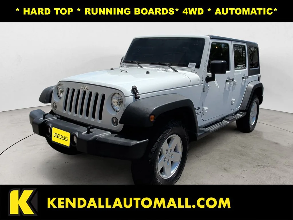 Used 2015 White Jeep Unlimited Sport image 1