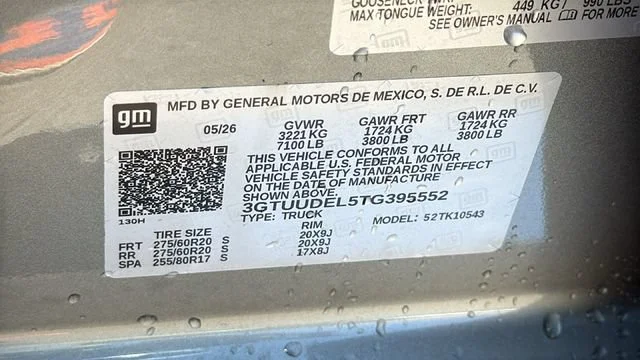 New 2026 Sterling Metallic GMC SLT image 30