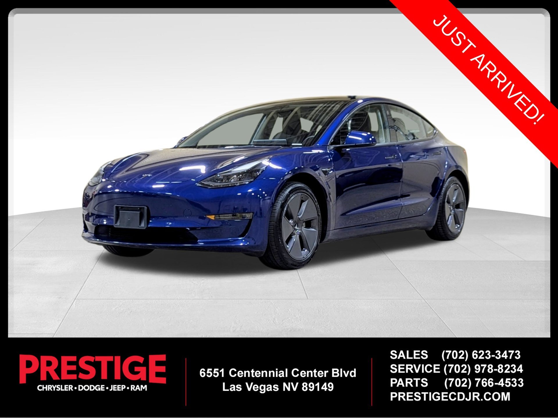 Used 2022 Blue Tesla Long Range image 1