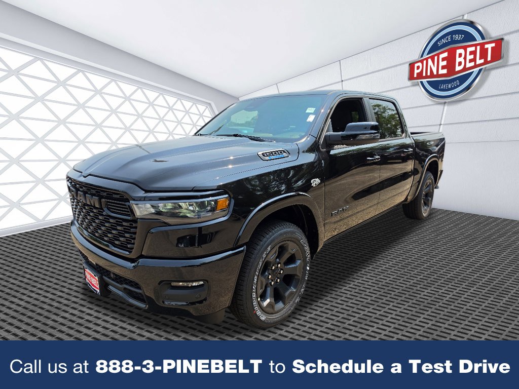 New 2026 Diamond Black Crystal Pearl-Coat Exterior Paint RAM Big Horn/Lone Star image 1