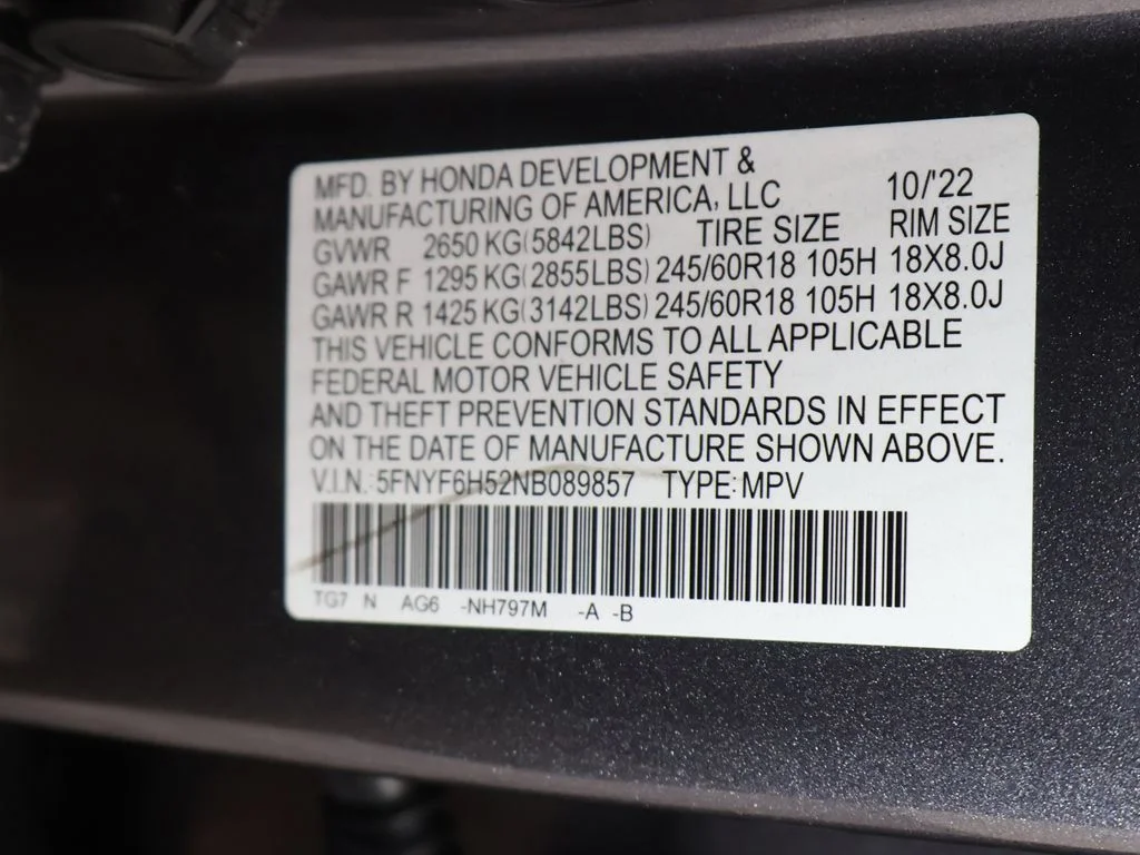 Used 2022 Gray Honda EX-L image 54