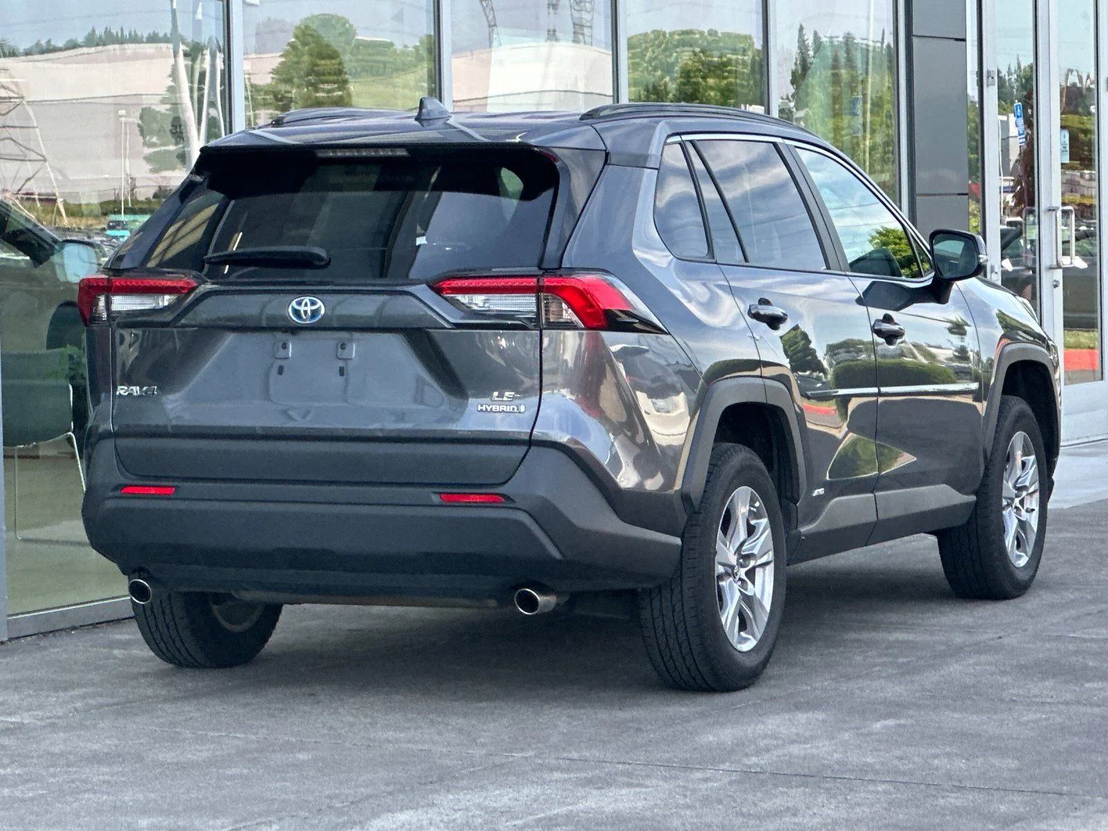 Used 2023 Magnetic Gray Metallic Toyota LE image 3