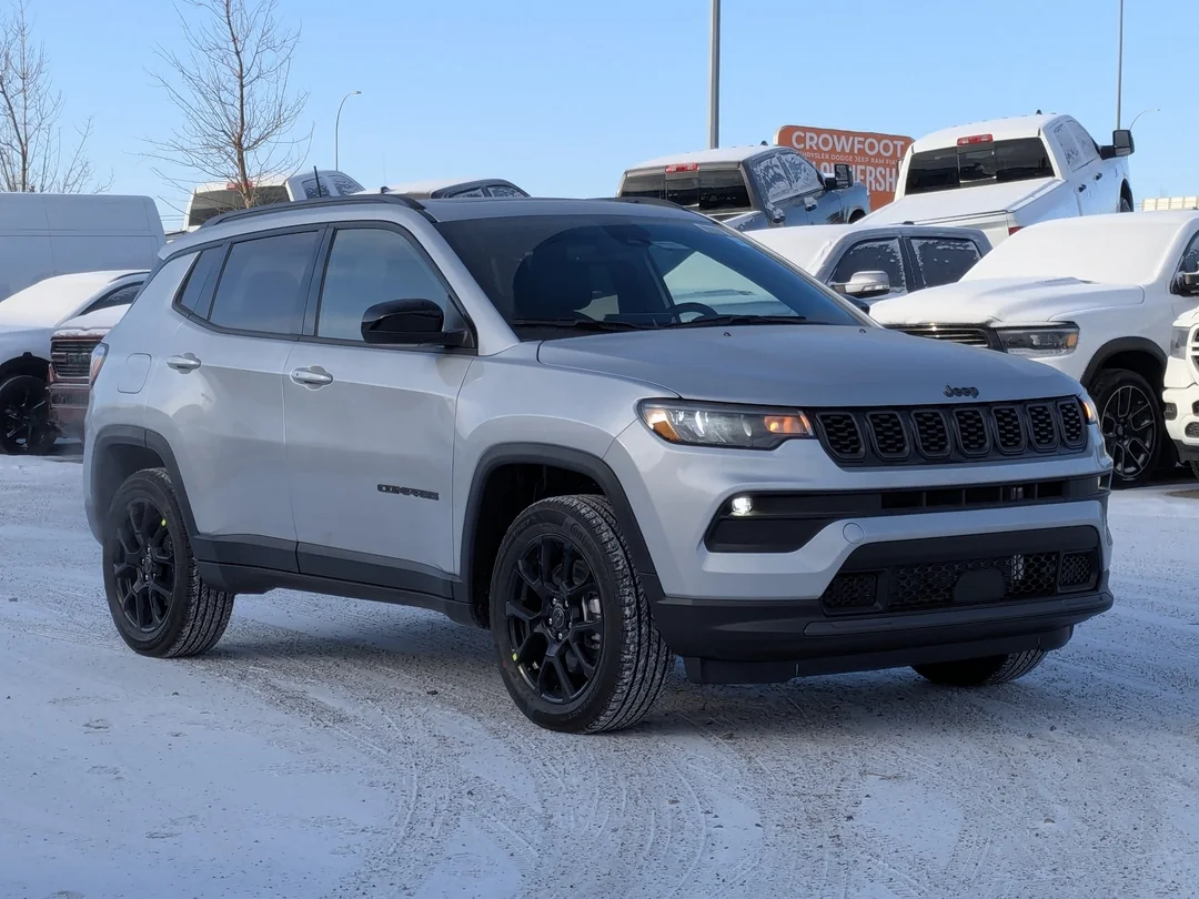 New 2026 Silver Jeep North - - 4x4 - Altitude Special Edition 18 Black Wheels & More! image 2