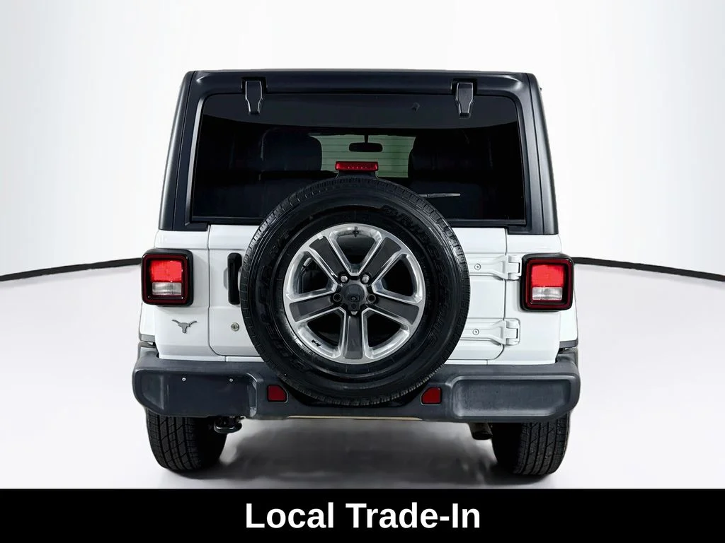 Used 2019 Bright White Clearcoat Jeep Unlimited Sahara image 7