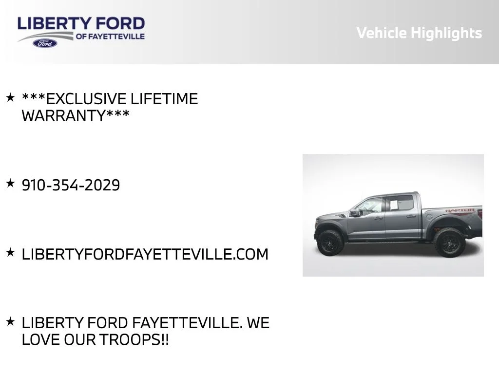 Used 2025 Gray Metallic Ford Raptor image 5