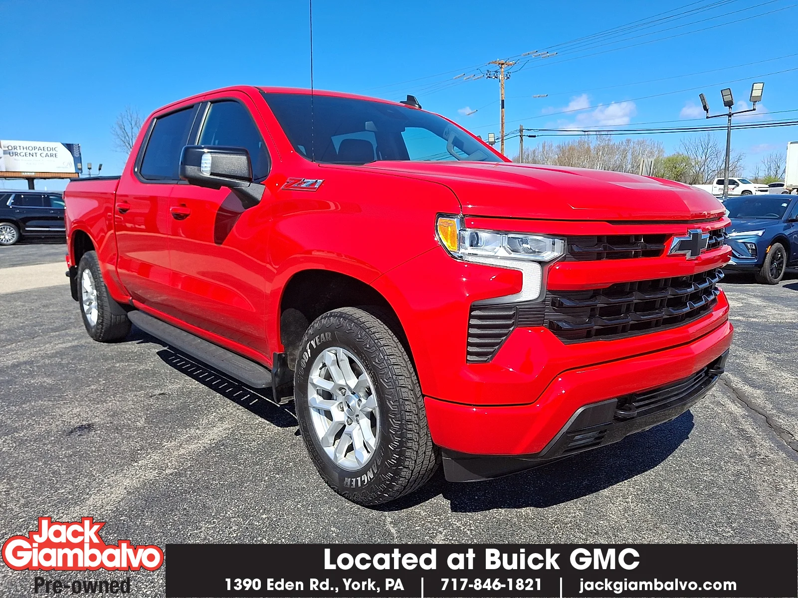 Used 2023 Red Hot - G7C Chevrolet 4WD Crew Cab Short Bed RST image 1